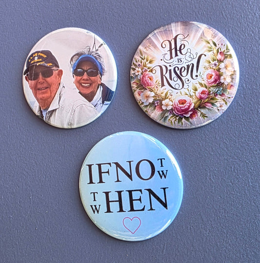 2¼ Inch Round Custom Photo Magnets